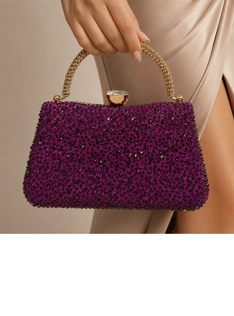 Casual Polyester Evening Bags in Purple