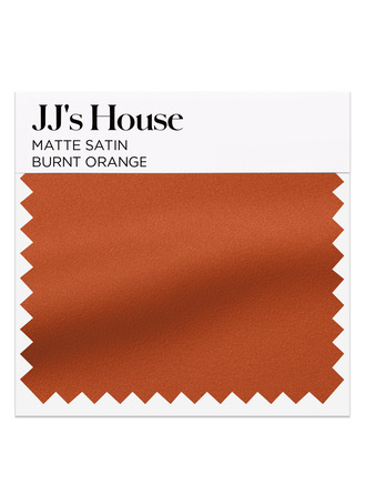 Burnt Orange Matte Satin Swatch