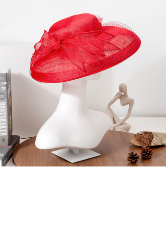 Dla kobiet Handmade Łuk Sinamay Kentucky Derby Hatinators Z Opaska na głowę