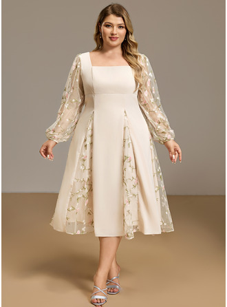 Renda midi vestido