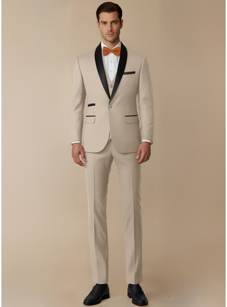 Rynkbeständig stretch Män Wedding Smokingar 3 stycken 