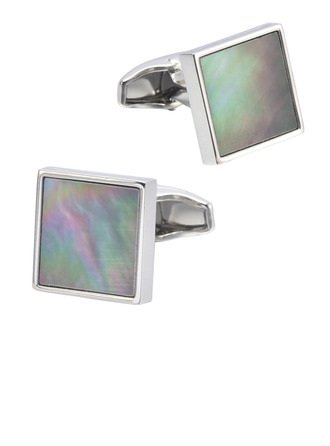 JJ's House Copper and Mother of Pearl Square Cufflinks