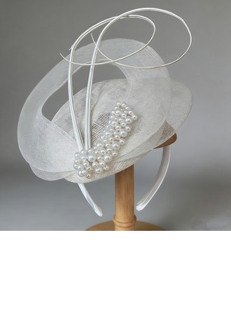 Mujer boda cuentas sinamay cóctel el derby de kentucky fascinadores con diadema 