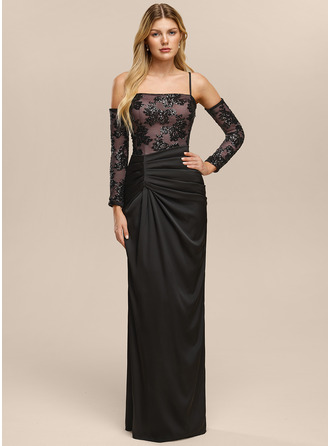 V-Neck Spaghetti Straps Sequins Dress