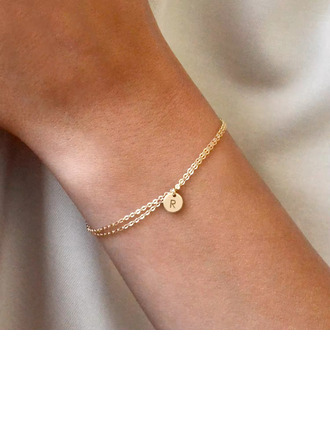 Buchstaben Initiale Münze Ketten-u-Armbänder 