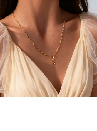 Buchstaben Initiale hängende Halsketten 