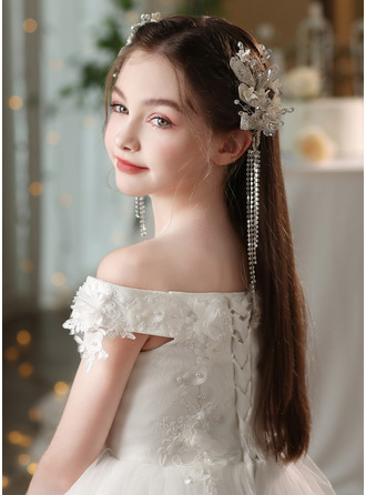 Blume Strass Blumenmädchen Kopfbedeckungen (Set von 2) 