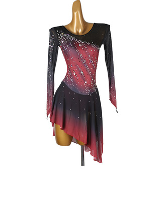 Women's Figure Skating Dresses Rhinestone Competition Dress