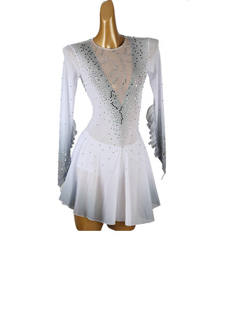 Women's Figure Skating Dresses Rhinestone Competition Dress