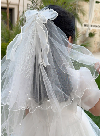 Perles nœud première communion demoiselle d'honneur voiles coiffes 