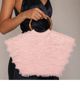 Casual PVC Evening Bags in Pink