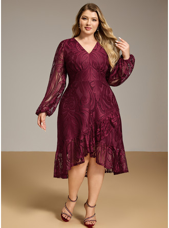 Renda midi vestido