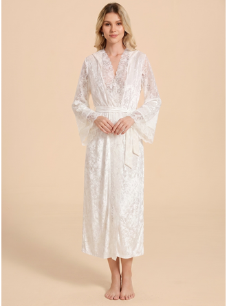 Velvet Lace Lace Robes