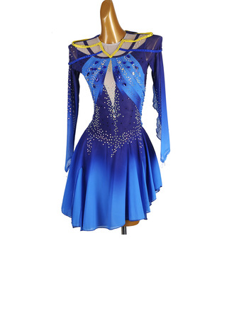 Women's Figure Skating Dresses Rhinestone Competition Dress
