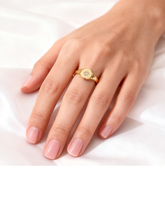 Klassische Art Strass Ringe Band 