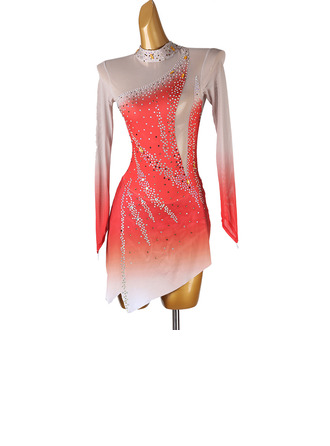 Women's Figure Skating Dresses Rhinestone Competition Dress