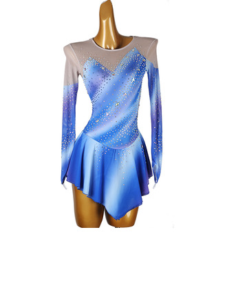 Women's Figure Skating Dresses Rhinestone Competition Dress