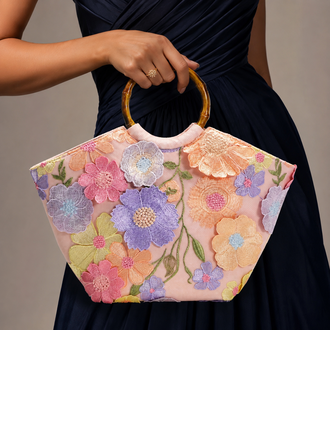 Casual PVC Evening Bags in Pink