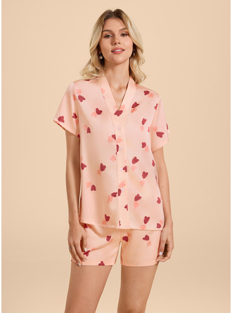 Set pigiama in raso opaco