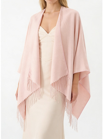 Imitatie kasjmier formele bruidsmeisje sjaal met tassel