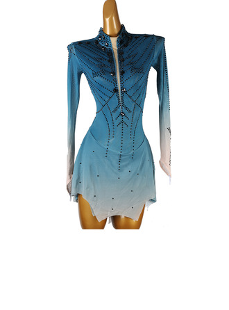 Women's Figure Skating Dresses Rhinestone Competition Dress