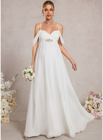 A-line Sweetheart Chiffon Maternity Dress