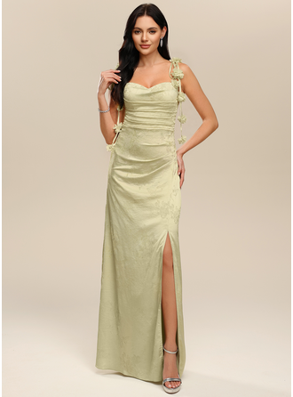 Flores jacquard maxi vestido