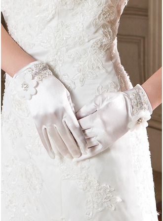 Elastic Satin Wrist Length Party/Fashion Gloves 