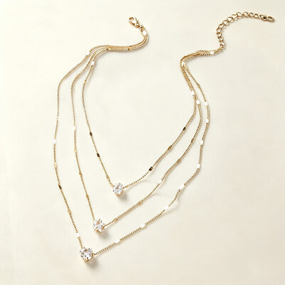 Crystal Layer Necklace 