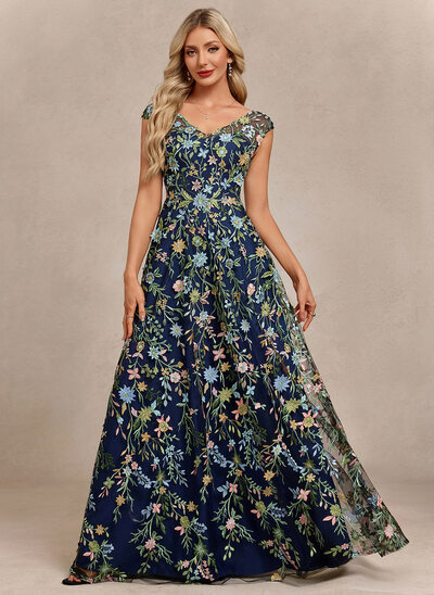 3D Floral Lace Maxi Dress