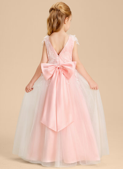 A-line Bow Tulle Dress