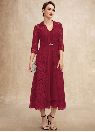 Corte em a chiffon vestido
