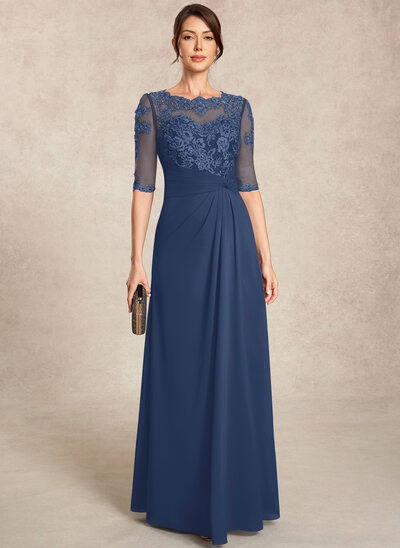 A-line Sequins Lace Dress