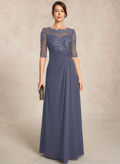 A-line Sequins Lace Dress
