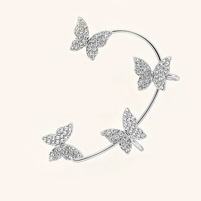 Fairy Butterfly Rhinestone Prom Ear Cuff