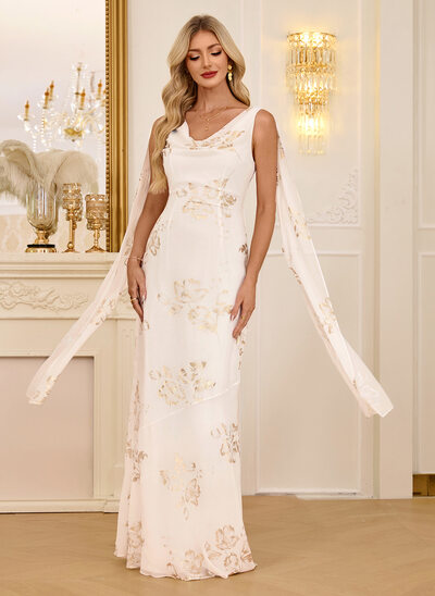 A-line Chiffon Dress