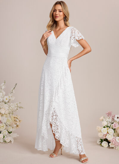 Robe trapèze en dentelle