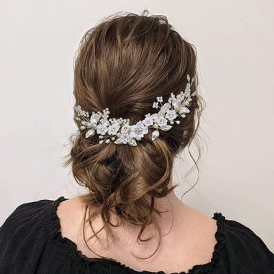 Parel bloemen kammen haaraccessoires hoofddeksels