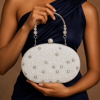 Casual poliéster bolsas de embreagem em branco