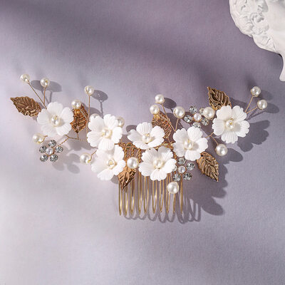 Pearl Flower Hair Combs Hair Accessories Headpieces