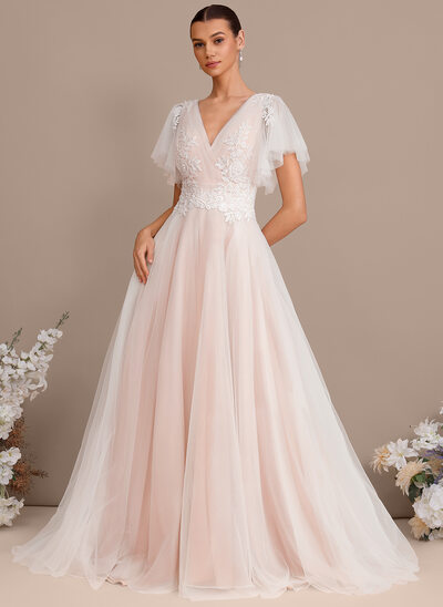 Vestido línea a con lentejuelas de encaje