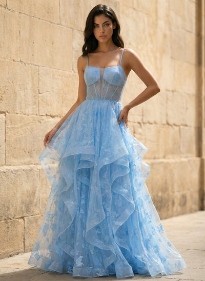 Dekolt w kształcie serca Ramiączka Spaghetti Sukienka