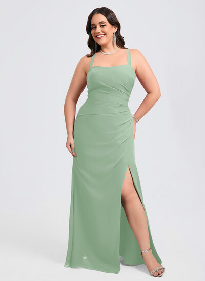 A-line Square Chiffon Dress