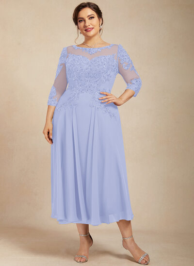 A-line Sequins Lace Dress