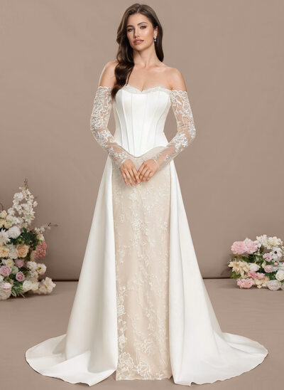 Trumpet/Mermaid Sweetheart Two-piece Lace Dress