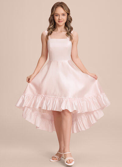 A-line Bow Satin Dress