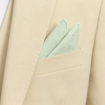 JJ's House Solid Color Polyester Pocket Square (Set of 2 pieces)