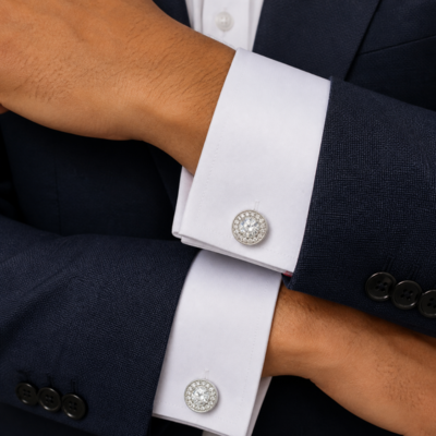 1-pair Mansjettknapper Groomsmen Gaver Elegant Legering