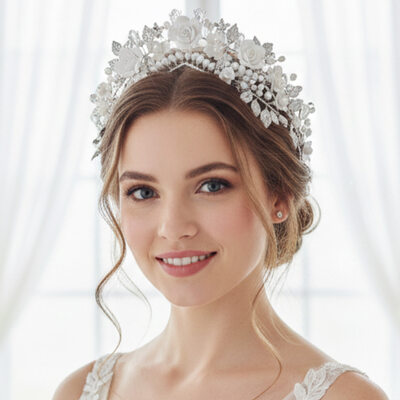 Pearl Flower Crowns & Tiaras Hair Accessories Headpieces