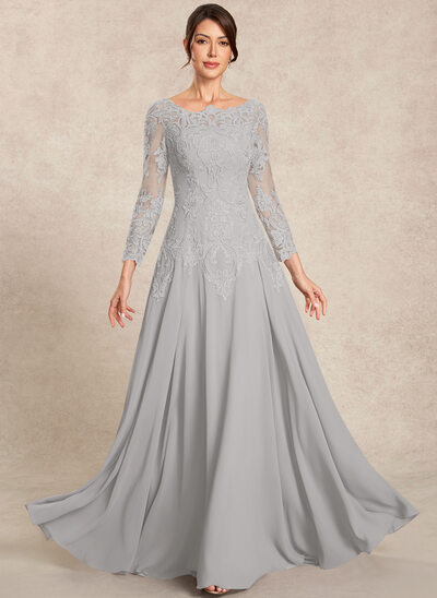 A-line Sequins Lace Dress